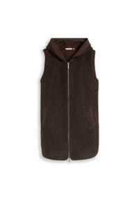 TOM TAILOR plus - Sweatjacke, Kapuze, für Damen - 13234 DARK BROWN