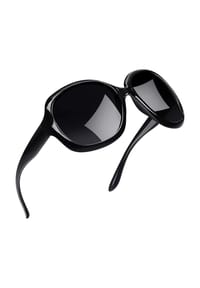 MANIKE - Große Sonnenbrille Damen und Mode Polarisierte Sonnenbrille - Schwarz