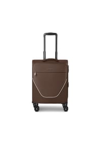 Stratic taska - taska 4-Rollen Kabinentrolley S 55 cm mit Dehnfalte - coffee