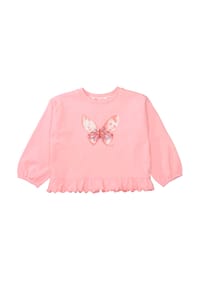 JETTE - Sweatshirt, Rüschen, für Kinder - 428  PINK LEMONADE