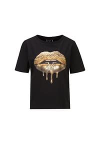 19V69 ITALIA - T-Shirt BELLARA LIPS - Black