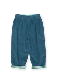 KITE - Kinder Ozean Karos Schlupfhose Zum Wenden Bio-Baumwolle - blau