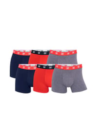 CR7 - Herren Boxer Shorts, 6er Pack - Trunks, Organic Cotton Stretch - Blau