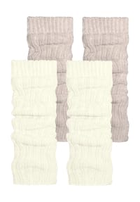 normani® - 2 Paar Strickstulpen mit wärmender Alpakawolle - Anthrazit