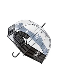 COFI - Wednesday Regenschirm transparent – manueller POE Schirm 60 cm - Schwarz 60x60 cm