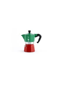 BIALETTI - Espressokocher La Mokina Italia für 1 Tasse, Aluminium, Bunt, 40 ml - Bunt