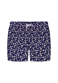 BONDIJOE - Badeshorts Premium Badehose Fletcher - ivory nightsky