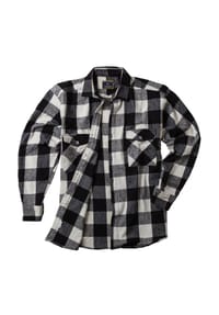 LAVECCHIA - Herren Flanellhemd LV-262 - Rot-Schwarz