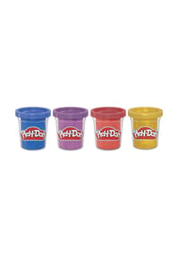 Play-Doh - Knet-Set "Schimmerglanzknete", 4-teilig - BUNT