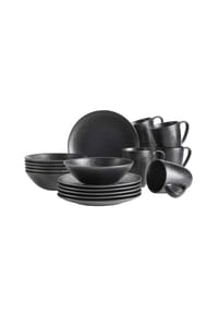 MÄSER Frühstücks Set, Steinzeug Essential - Essential - schwarz