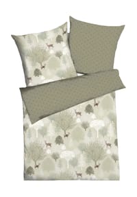 kaeppel - Biber-Bettwäsche "Autumn" - 63 KHAKI