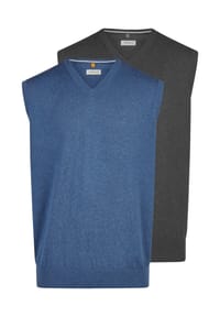 Redmond - Pullunder 2er Pack Basic - Schwarz