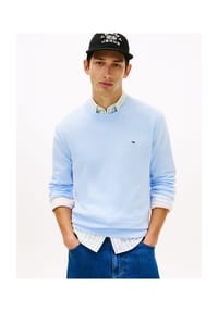TOMMY Jeans - Pullover, Baumwolle, für Herren - C3Q  SWEET BLUE