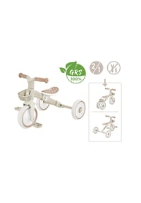GLOBBER - LEARNING TRIKE 2in1 PLUS ECO taupe - braun