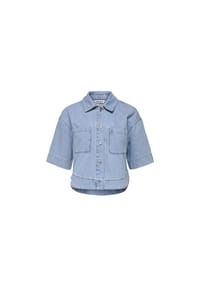 ONLY® - Halbarmbluse - Light Blue Denim