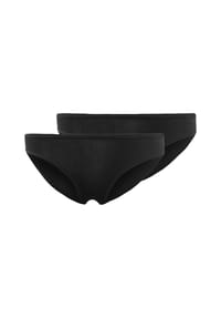 SKINY® - Damen Rio-Slips, 2er Pack - Advantage Cotton Stretch, Bikini Briefs, Baumwoll-Stretch - Schwarz