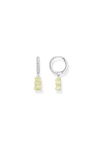 Thomas Sabo THOMAS SABO x HARIBO - Einzel-Creole mit Goldbär Weiß - silberfarben