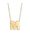 elli. Halskette Buchstabe M Initialen Trend Minimal 925 Silber Bild 1