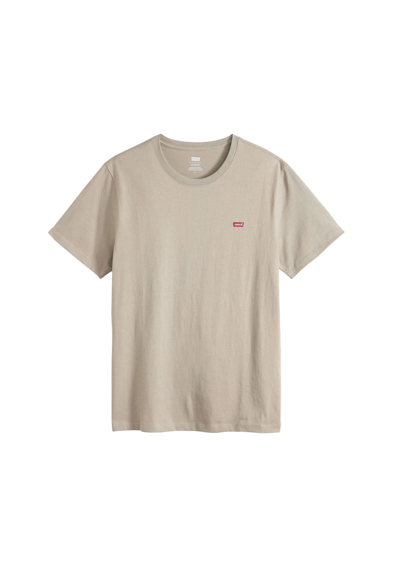 Levi's Herren Beige T-Shirt "T-Shirt Original Housemark Tee 1Er Pack", Gr. L, Braun (Khaki), Obermaterial: 100% Baumwolle Co., Shirts T-Shirt - Bild 9