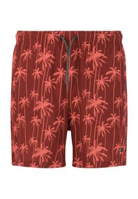 CRUZ - Badeshorts Rohan im lässigen Look aus langlebigem Material - Print 3633 Red Palm