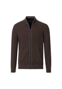 CASAMODA - Herren Strickjacke uni - 375 SCHLAMM