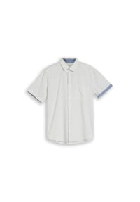 TOM TAILOR - Freizeithemd, Regular, Kurzarm, Kent, für Herren - 39667 GARDEN WHITE