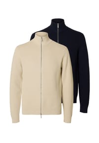 SELECTED - Strickjacke 2er Pack Dane - Schwarz