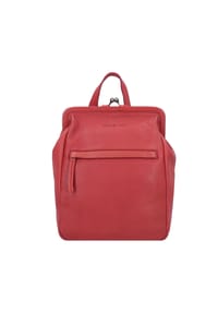 GREEN BURRY Vintage washed - Vintage washed City Rucksack Leder 27 cm - bloodred