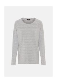 olsen - Shirt mit Streifen-Dessin - Misty Grey Melange