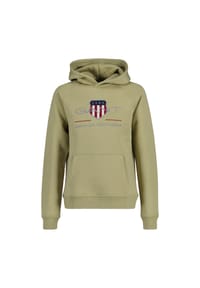 GANT Unisex Kids Shield Hoodie – Bequemer Kapuzenpullover Ohne Kordelzug, Mit Rippenbündchen