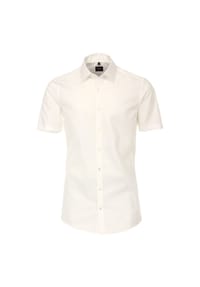 VENTI - Herren Businesshemd Kurzarm uni Body Fit - Dunkelblau