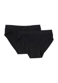 SYLVIA SPEIDEL. - Soraya Slip, 2er-Pack, Spitze, für Damen - schwarz