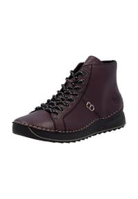 rieker - Lederimitat Stiefelette - Lila