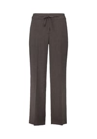 BETTY & CO - Anzughose mit Bindegürtel - Black/Taupe
