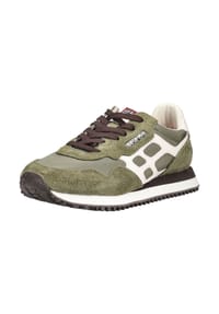 NAPAPIJRI - Veloursleder/Microfaser Sneaker F6ELEMENT01 - Gold/Rot