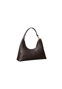 Calvin Klein ASYMETRICAL SLOUCHY - Schultertasche, Leder, Reißverschluss, für Damen - 46H  BROWN