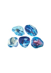 ergobag - Klettie-Set Unterwasser, 5-teilig - BLAU