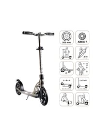 SIX DEGREES - Aluminium Scooter 205 mm grau - grau