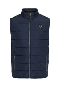 GLOBETROTTER - Steppweste, Stehkragen, für Herren - 488  AQUA BLUE MEL