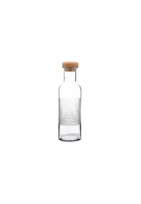Paşabahçe - Pasabahce HOOP Flasche aus Glas mit einem Bambusdeckel - Transparent OneSize
