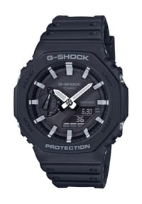 CASIO - G-SHOCK Herren Multifunktionsuhr "GA-2100-1AER" - SCHWARZ