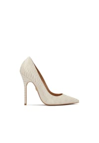 Kazar - Elegante Pumps mit geprägtem Muster - Off-white