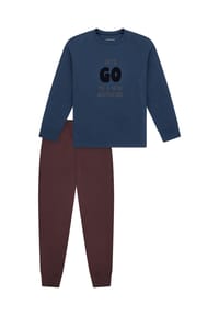 SCHIESSER - Schlafanzug Nightwear - pacific blue