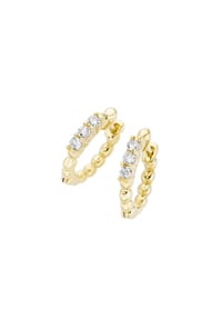 Luigi Merano® - Creolen in Kugel-Design mit Zirkonia, Gold 375 - gold