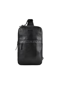 BURKELY Minimal Mason - Minimal Mason Sling Bag Leder 23 cm - black