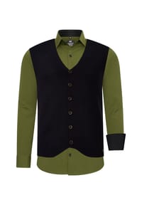 RUSTY NEAL® - Hemd mit Weste - Anthrazit