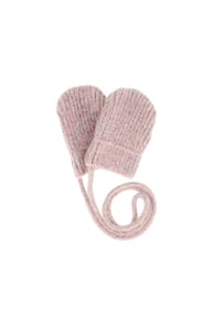 maximo® - BABY-Fausthandschuhe ohne Daumen, Strick - beigemeliert