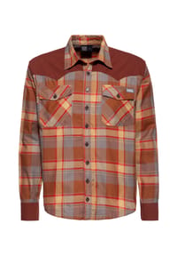 KING KEROSIN - Flanellhemd in Flanell - braun