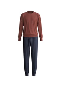 CALIDA - Schlafanzug Relax Essentials, Bio-Baumwolle, für Herren - 278 BRICK RED
