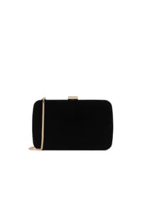 Kazar - Schwarze Clutch-Tasche aus Samt - Schwarz